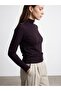 10877 Basic Stand Collar Buttoned Sweater - 4