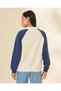 Women Ivory And Navy Graphic Sweatshirt - 3