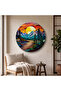 Decorative Round Canvas Painting - Artcnvsovl20