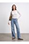 72377 100% Cotton High Waist Wide Leg Jeans