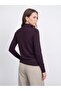 10877 Basic Stand Collar Buttoned Sweater - 2