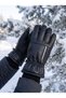 Men's Luxury Faux Leather Gloves with Fur Inside