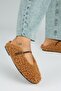 Rirta Women's Tedy Flat Elegant Buckle Tan Slippers - 4