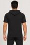 Men's Hooded Cotton T-Shirt Black T9570 - 2