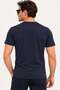 Men's Cotton T-Shirt Navy Blue T9592 - 2
