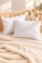100% Cotton Baby Pillowcase - White 2 Pieces 40X60 cm - 3