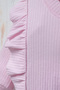 Ruffle Detailed Wooden Buttoned Corduroy Baby Romper and Headband Set - 8