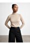 10877 Basic Stand Collar Buttoned Sweater - 2