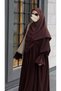 Premium Jacquard Huma Large Size Scarf - Bitter Brown - 7