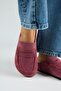 Ziva 2 Women's Genuine Leather Loafer Sabo Cherry Slippers - 6