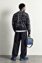 Men's Oversize Skeleton Patterned Crew Neck Knit Sweater - 5