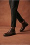 Orthopedic Genuine Leather Men's Chelsea Boots Non-Slip Thermo Rubber Sole Cold and Water Resistant Leather and Sole Material Orthopedic Insole - 3