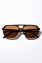 Elvis Brown Brown Men's Sunglasses - 4