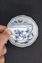 Onion Pattern Whale Tail Blue White Porcelain Turkish Coffee Cup 80 ml - 4