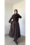 Hair Braided High Neck Tunic - Bitter Brown - 3
