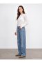 72377 100% Cotton High Waist Wide Leg Jeans - 3