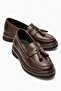 Genuine Leather Tassel Detailed Orthopedic Sole Women's Loafer Brown Billie