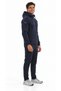 Men's 3 Thread Fleece Zipper Hooded Tracksuit Set - 3