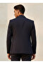 Regular Fit Notch Lapel Blazer - 4