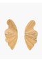 Gloo Metallic Wing Shaped Earrings with Pushback Closure