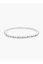 مجموعة من 4 أساور فضية اللون مزينة - 4