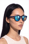 Veron Navy Blue Mirror Sunglasses - 2