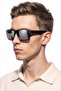Flyn Black Grey Mirror Men's Sunglasses - 2