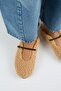 Rirta Women's Tedy Flat Elegant Buckle Caramel Slippers - 8