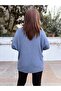 Scarf Ribbed Knitwear Baby Blue - 4