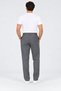 Battal Size Men's Lycra Regular Fit Fabric Trousers Dark Gray - 2