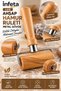 Wooden Dough Roller with Metal Body, Ergonomic Mini Rolling Pin - 5