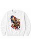 Wild Horizon Eagle – Mountain Castle & Waterfall Graphic Sweatshirt
