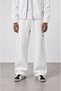 Men's Panda Baggy Sweatpants with Piping Detail, Ecru