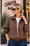 Keyymod Lined Zippered Plaid Premium Zippered Fabric Jacket - 2
