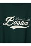 Two Mt Shop Quality Lcw Modest Green 3 Thread Raster Printed Comfortable & Relaxing Women's Sweatshirt Tunic - 6