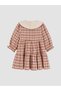 Baby Collar Plaid Baby Girl Dress - 4