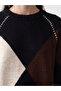 Modestbaklava Patterned Women's Knitwear Tunic - 3