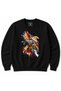Wild Horizon Eagle – Mountain Castle & Waterfall Graphic Sweatshirt