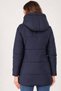 Women's Coat Plain Navy Blue Z9660 - 2