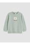 Baby Boy Embroidered Sweatshirt and Striped Pants - 2