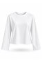 Ecru Crew Neck Wide Sleeve T-Shirt 261081 - 2
