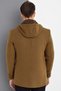 Men's Wool Blend Coat Plain Camel K7538 - 2