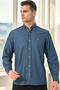 Men's Cotton Shirt Petrol G974