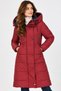 Women's Coat Burgundy Optical Z9738 - 2