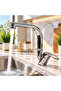 Chrome Mix Herringbone Spout Kitchen Sink Faucet – Single Handle Swivel Spout Faucet - 7