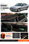 Renault 21 Manager (1990-1996) Compatible Glove Box Cover, Glove Box Case - Black-Brown - Re005