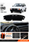 Fiat Uno 60,70 (1983-1995) Compatible Glove Box Protection, Glove Box Cover, Glove Box Case - Black-Grey - Fi019