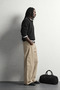 Men's Polo Collar Buttoned Oversize Wool Blend Knitwear Sweater - 4