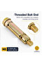 M6 Fix Rawl Bolt Gold Anchor, 100 Piece Box, Heavy Duty Expansion Bolt For Concrete, Brick, Wall Fixing, Construction & DIY Installation - 3