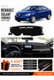 Renault Taliant Screened (2021-2026) Compatible Glove Box Cover, Glove Box Case - Black-Grey - Da001